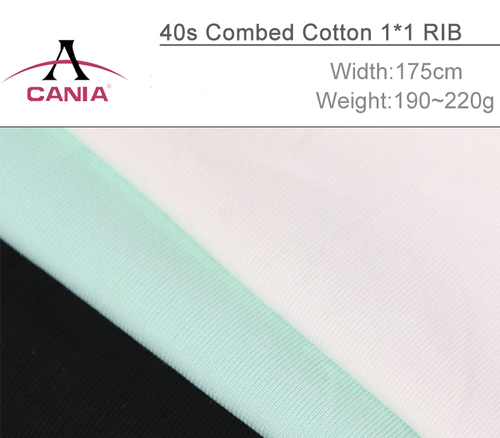 40s Combed Cotton 1*1 RIB
