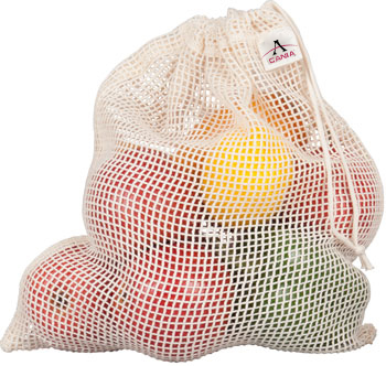 ORGANIC MESH DRAWSTRING BAG MEDIUM - #8802